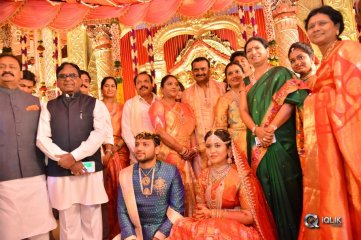 Celebs at Bandla Ganesh Brothers Daughter Ashritha Wedding Photos